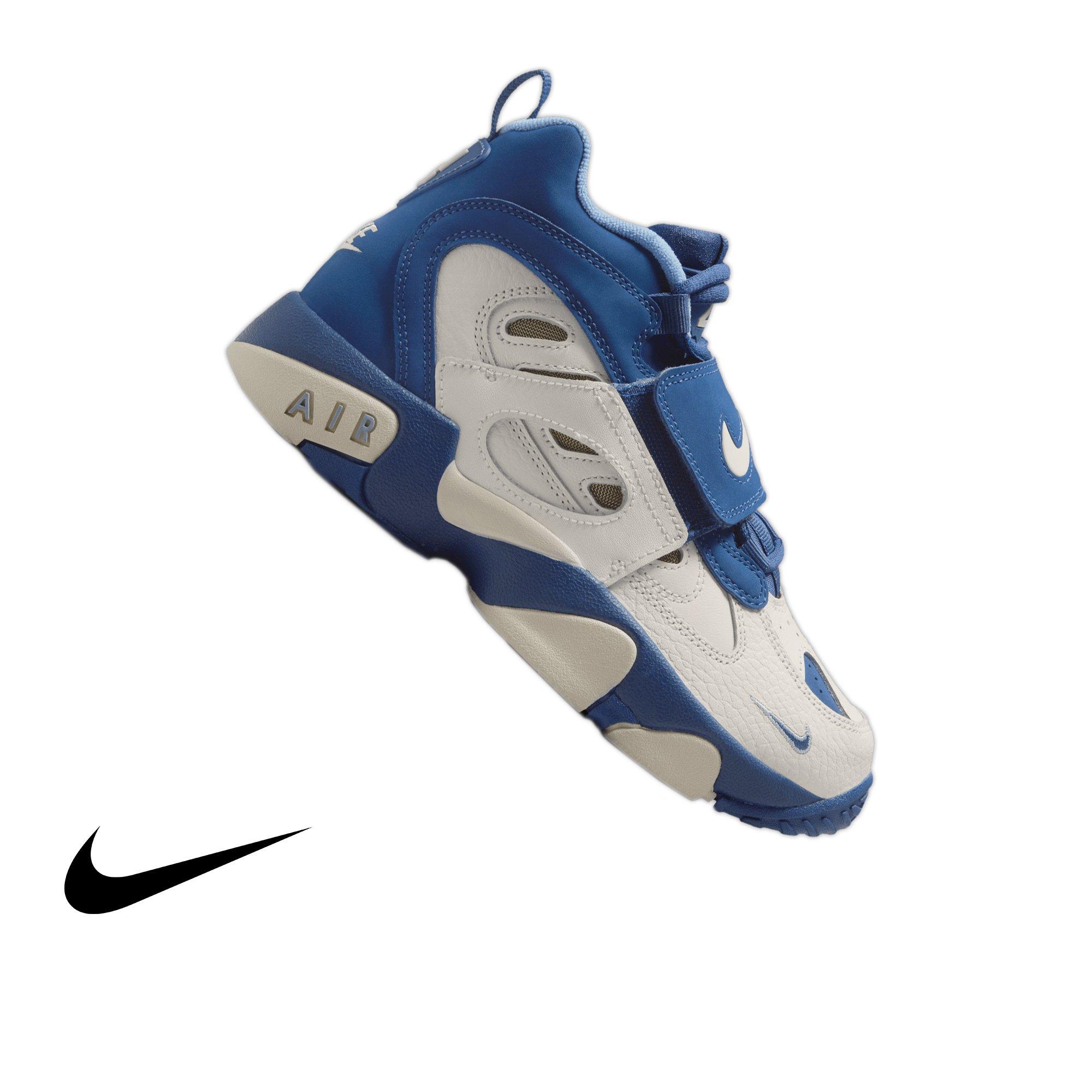 Nike Air Diamond Turf II "Royals" Grade School Kids' Shoe - SAIL/MYSTIC NAVY/BLUE GREY/METALLIC GOLD